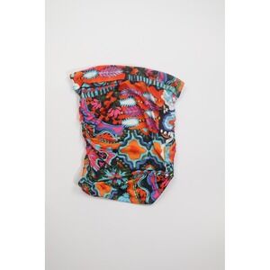 Jolie & Joy Mini Skirt‎ Ruched Floral Large Multicolor Summer Festival